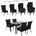 MCW Polyrattan Set MCW-G19 5-tlg schwarz/dunkelgrau
