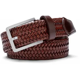 Meyer Herrengürtel Baumwolle/Leder braun 120