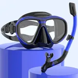 Findway schnorchelset Erwachsene,Schnorchelset mit taucherbrille und schnorchel, Anti-Leck & Anti-Fog & Anti-UV Tauchmaske aus Gehärtetem Glas für Tauchen, Schnorcheln und Schwimmen,Frauen und Männer