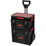 DM-Handel Werkzeugwagen Werkzeugkoffer Organiser, (Werkzeugwagen auf Rollen, System Pro Neu, 3-tlg., Werkzeugtrolley 3-Teilig), Aus robustem Kunststoff, sehr praktisch schwarz