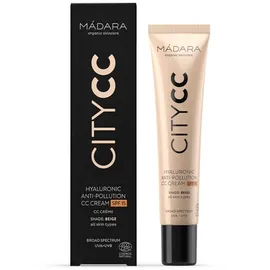 Mádara City CC Hyaluronic Anti-Pollution CC Cream LSF15 beige