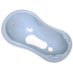 Lorelli Babybadewanne 1013046 Wasserablauf 84 cm Ablagefächer ergonomische Form blau