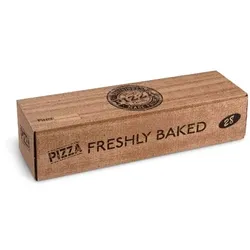 100 Pizzakarton aus Mikrowellpappe Roll pizza kraft 28 x 8 x 7 cm