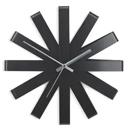 umbra Ribbon moderne gebogene Wand-/Designuhr