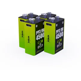 Verico Li-Ion-Akku Loop Energy 9 V- Block, 4er Pack