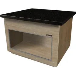 SARO Neutrales Element B 1000 mm, Farbe OAK, Robustes neutrales Element für professionelle Küchenanwendungen, 1 Stück