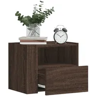 VidaXL Wand-Nachttisch Braun Eichen-Optik 45x30x35 cm