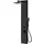 Badplaats Duschpaneel, Hudson mit Mischbatterie Schwarz PVC – 120 x 20 cm,