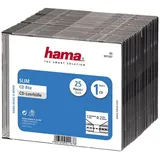 Hama CD/DVD/Blu-Ray Leerhülle schwarz (Packung mit 25)