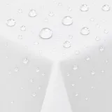 Textil Tischdecke Leinen-Optik 110x140cm eckig mit Fleck-Schutz Weiss *wasserabweisend* Farbe wählbar