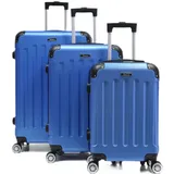 Cheffinger Reisekoffer Koffer 3 tlg Hartschale Trolley Set Kofferset Handgepäck Gepäck Reisetasche