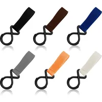 MultiValue Kinderwagen Haken, 6PCS Polyester Starke Viskosität Karabiner Kinderwagen Universal Doppelhaken Multifunktionshaken für Taschen Kinderwagen Rollstuhl