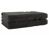 hammetex Duschtuch 70 x 140 cm grau 2 St.