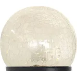 Spetebo Kugel Solarlampe Crackle Glas mit Erdstecker - Ø 8 cm / 10 LED