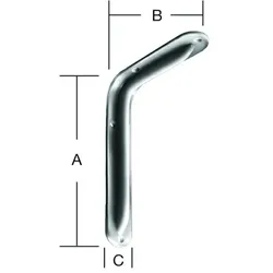 Konsole, Format,L245xT165mm,Standard,Stahl,weiß, beschichtet