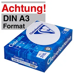 Clairefontaine Kopierpapier Clairalfa DIN A3 210 g/qm 250 Blatt