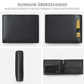 ROYALZ Detroit Geldbörse Herren Leder Geldbörse schwarz
