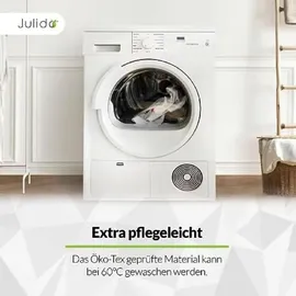 Julido Kinderbett Set Microfaser Set 100x 135 40x60 + Weiß,