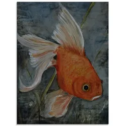 Artland Glasbild »Feng Shui - Goldfisch«, Wassertiere, (1 St.), in verschiedenen Größen Artland Farbe Bild(er): orange