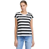 Betty Barclay Basic Shirt mit Streifen Weiß/Schwarz | 48