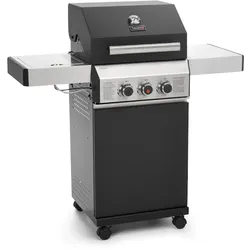 TAINO BLACK 2+1 Gasgrill mit Seitenbrenner Gasgrill 2 Brenner Matt Schwarz