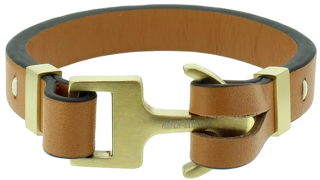 Hafen-Klunker Armband 107751 - 18 cm - cognac