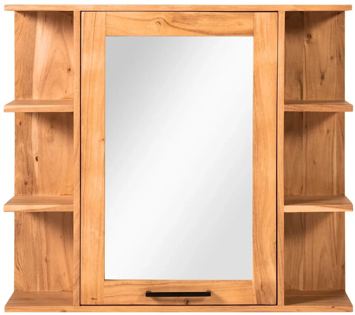 die Faktorei »Urban Spa« Spiegelschrank 80x71x21 cm / Akazie massiv