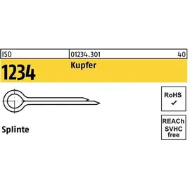 Industrial Quality Supplies ISO 1234 Splinte Kupfer 5 x 36 Cu S
