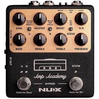 NUX NGS6 Amp Academy - Stomp Box Amp Modeler, Schwarz