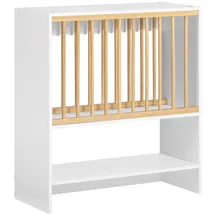SoBuy Tellerhalter Wandregal 64 x 71 x 24 cm Weiß
