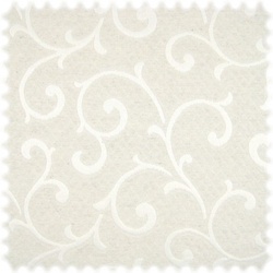 Jacquard Flachgewebe Möbelstoff Baster Ornament Perlweiss