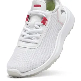 Puma Fusion Crush Sport Golfschuhe Jungen 03 - PUMA white/garnet rose 38