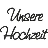 Brunnen Wachsschrift Unsere Hochzeit Bastelset