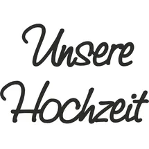 Brunnen Wachsschrift Unsere Hochzeit Bastelset