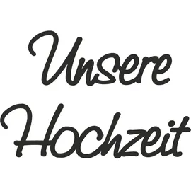 Brunnen Wachsschrift Unsere Hochzeit Bastelset