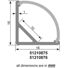 Eurolite Eck-Profil für LED Strip Silber 2m
