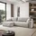 lookway Eckcouch Wind 84 2-Sitzer Grau