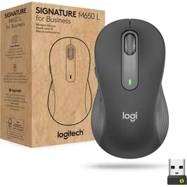 Logitech Signature M650 for Business Medium, Graphite, Logi Bolt, USB/Bluetooth (910-006274)