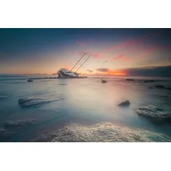 Fototapete PAPERMOON "Photo-Art DANIELE ATZORI, ADRESSE", bunt, B:4,00m L:2,60m, Vlies, Tapeten
