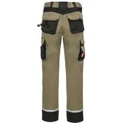 AS Arbeitsschutz Arbeitshose Nitras Motion Tex Pro FX | lang  | khaki | Stretch | Gr.102