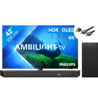 Philips 42OLED808 - Ambilight (2023) + Soundbar + HDMI-Kabel