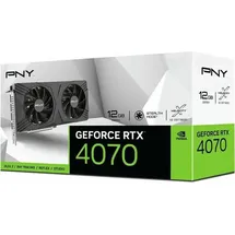 PNY VCG407012DFXPB1 NVIDIA GeForce RTX 4070 12 GB GDDR6X Grafikchip - Schwarz