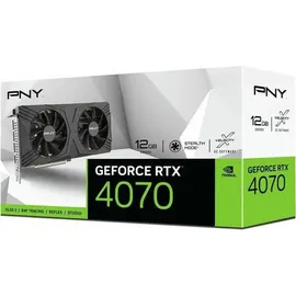 PNY VCG407012DFXPB1 NVIDIA GeForce RTX 4070 12 GB GDDR6X Grafikchip - Schwarz