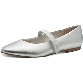 Marco Tozzi Ballerina in Silber | Gr.: 37