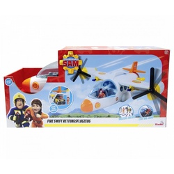SIMBA Spielzeug-Flugzeug Simba Sam Fire Swift Rettungsflugzeug, 40 cm lang