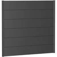 Biohort Wandpaneel für Sichtschutz 150 x 135 cm dunkelgrau