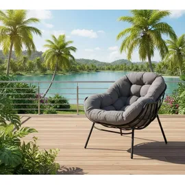 Lesli-Living Lesli Living Relaxsessel Cozy Stone 70 x 80 x 90 cm anthrazit/light-grey
