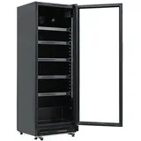 GastroHero Getränkekühlschrank GKS-230 I 230 L Getränkekühlschrank mit Glastür & LED I Flaschenkühlschrank abschließbar I Bierkühlschrank 0 bis +8 °C