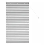 vidaXL Jalousie Fenster Jalousie mit Vorhängen Silber 80 x 130 cm Aluminium silberfarben