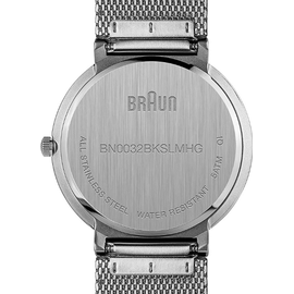 Braun Classic BN0032 Milanaise 40 mm BN0032BKSLMHG